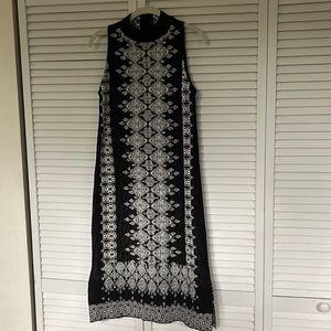 Anthropologie black knit dress. Size small NWT.